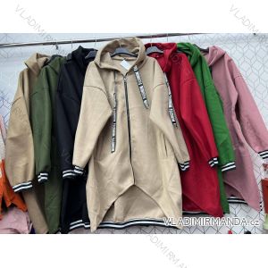 Flauschiger Herbstmantel für Damen (Einheitsgröße M/L) ITALIAN FASHION IMWC223361