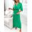 Šaty dlouhé elegantní dlouhý rukáv dámské (S/M ONE SIZE) ITALSKÁ MÓDA IMWKK223392