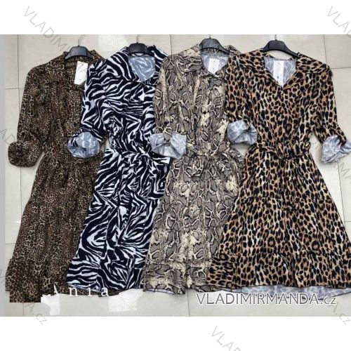 Langärmliges Hemdkleid für Damen (Einheitsgröße S/M) ITALIAN FASHION IMWAD223408