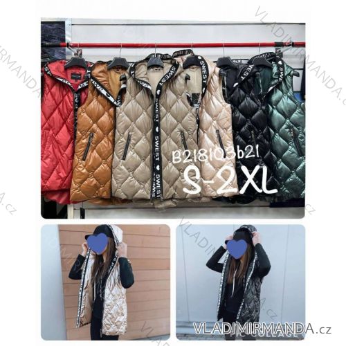 Weste mit Kapuze für Damen (S-2XL) POLISH FASHION PMWB22B218103b21