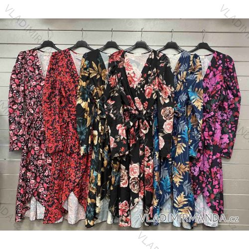 Langes, dehnbares, ärmelloses Sommerkleid für Damen (S / M / L ONE SIZE) ITALIAN FASHION IMWC222492