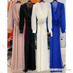 Langes, dehnbares, ärmelloses Sommerkleid für Damen (S / M / L ONE SIZE) ITALIAN FASHION IMWC222492