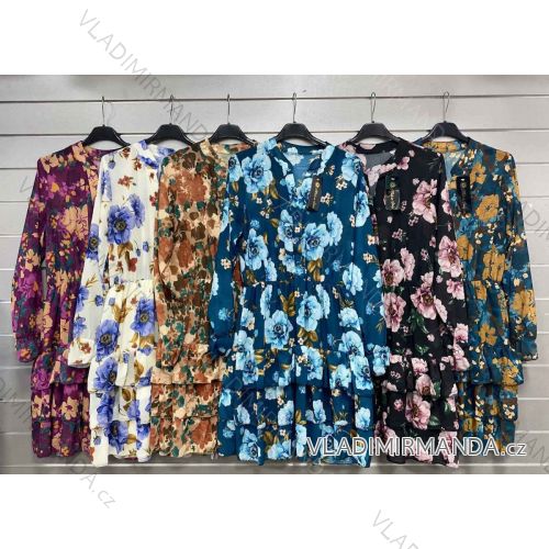 Langes, dehnbares, ärmelloses Sommerkleid für Damen (S / M / L ONE SIZE) ITALIAN FASHION IMWC222492