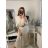 Sommer Midi Kurzarm Sommerkleid (S / M / L ONE SIZE) ITALIAN FASHION IMWA223453