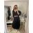 Sommer Midi Kurzarm Sommerkleid (S / M / L ONE SIZE) ITALIAN FASHION IMWA223453