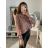 Übergroßes Langarm-Shirt für Damen (S/M/L/XL ONE SIZE) ITALIAN FASHION IMD22794 altrosa L / XL
