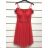 Šaty letní na ramínka dámské (S/M ONE SIZE) ITALSKÁ MÓDA IMPBB22B21841 rot S / M