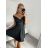 Elegantes Damen-Partykleid mit langen Ärmeln (S/M ONE SIZE) ITALIAN FASHION IM322282 <p>blau</p> S/M
