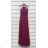 Langes, elegantes, formelles, ärmelloses Damenkleid (Einheitsgröße S/M) ITALIAN FASHION IMPSH24L18806, Königsblau, S/M