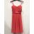 Šaty letní na ramínka dámské (S/M ONE SIZE) ITALSKÁ MÓDA IMPBB22B21841 rot S / M