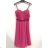 Šaty letní na ramínka dámské (S/M ONE SIZE) ITALSKÁ MÓDA IMPBB22B21841 rot S / M