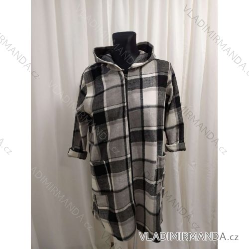 Damenmantel (2X/3XL ONE SIZE) Italienische Mode IM822franscesca