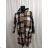 Damenmantel (2X/3XL ONE SIZE) Italienische Mode IM822franscesca