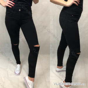 Kalhoty elastické styl jeans dlouhé dámské (XS-XL) re-dress MA521063