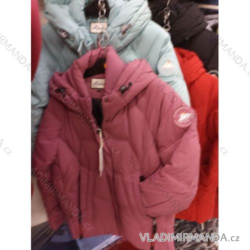 Winterjacke mit Kapuze für Damen (M-2XL) POLISH FASHION HKW22D120189