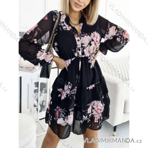 Mit Kapuze langärmliges mit Kapuze Kleid (uni s / m) IM2191956 schwarz S/M