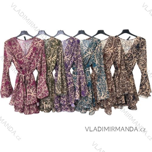 Šaty letní na ramínka dámské (S/M ONE SIZE) ITALSKÁ MÓDA IMPBB22B21841