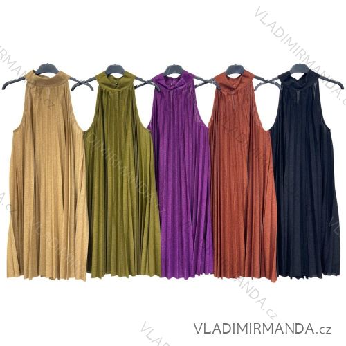 Ärmelloses Faltenkleid für Damen (Einheitsgröße S/M) ITALIAN FASHION IMPLM22120380115