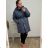 Winterjacke für Damen in großen Größen (54-62) POLISH FASHION LIB22LD-7738 Smaragd 56