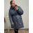Winterjacke für Damen in großen Größen (54-62) POLISH FASHION LIB22LD-7738 Smaragd 56