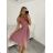 Carmen Sommerkleid mit Damenhandtasche (S / M ONE SIZE) ITALIAN FASHION IM322206