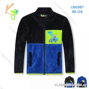 Kapuzenpullover warm pelzig Reißverschluss Langarm Kinder Jungen (98-128) KUGO LM5987