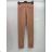 Legíny koženkové dlouhé dámské (S-XL) ITALSKÁ MÓDA IMM213070 dunkelbeige L