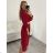 Damen Warmes Langarmkleid (L / XL ONE SIZE) ITALIAN FASHION IM421MIA