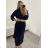 Damen Warmes Langarmkleid (L / XL ONE SIZE) ITALIAN FASHION IM421MIA