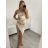 Šaty letní na ramínka dámské (S/M ONE SIZE) ITALSKÁ MÓDA IMPBB22B21841
