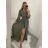Langes, dehnbares, ärmelloses Sommerkleid für Damen (S / M / L ONE SIZE) ITALIAN FASHION IMWC222492 S/M braun