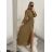 Langes, dehnbares, ärmelloses Sommerkleid für Damen (S / M / L ONE SIZE) ITALIAN FASHION IMWC222492 S/M braun