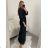 Langes, dehnbares, ärmelloses Sommerkleid für Damen (S / M / L ONE SIZE) ITALIAN FASHION IMWC222492 S/M braun