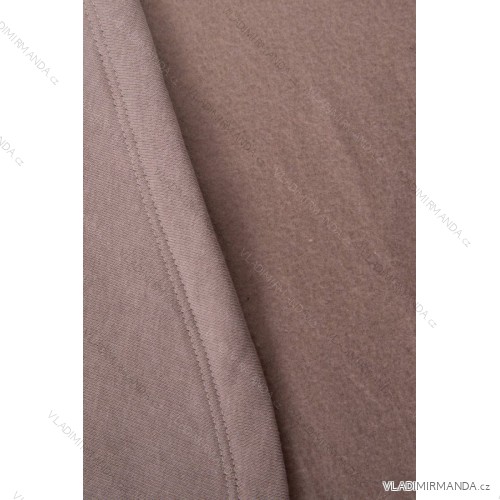 Gefüttertes Sweatshirt mit langem Rücken und Kapuze, dunkelbeige