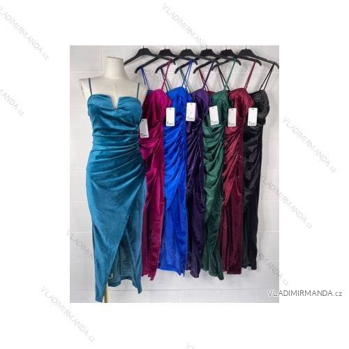 Šaty letní na ramínka dámské (S/M ONE SIZE) ITALSKÁ MÓDA IMPBB22B21841