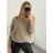 Damen-Langarmpullover (uni s / m) ITALIAN FASHION TM922STAR braun M / L