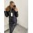 Kabát zimní dámský (S-2XL) ITALSKÁ MÓDA PMWB22B21203 schwarz XXL