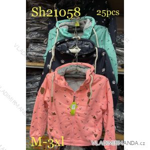 Sweatshirt warmen Samt Reißverschluss Frauen (m-3xl) VINTE VIN19AH-1888