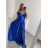 Carmen langes, trägerloses, elegantes Satin-Damenkleid (S/M ONE SIZE) ITALIAN FASHION IMPBB22B22735/DR – Limettengrün – S/M