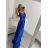 Carmen langes, trägerloses, elegantes Satin-Damenkleid (S/M ONE SIZE) ITALIAN FASHION IMPBB22B22735/DR – Limettengrün – S/M