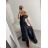 Carmen langes, trägerloses, elegantes Satin-Damenkleid (S/M ONE SIZE) ITALIAN FASHION IMPBB22B22735/DR – Limettengrün – S/M