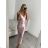 Šaty letní na ramínka dámské (S/M ONE SIZE) ITALSKÁ MÓDA IMPBB22B23820 pink S/M