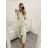 Sommer Tunika Kurzarm und lang gestreiften Rock Frauen (uni xs-m) ITALIENISCHE MODE IM119426 schwarz S / M