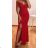 Šaty elegantní dlouhý rukáv dámské (S/M ONE SIZE) ITALSKÁ MÓDA IMM211535 weiß S/M