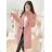 Lange Damen Fleecejacke (SML-XL) ITALIAN FASHION IMD211106 -   rot -   S/M/L