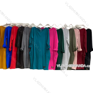 Langarm-Hemdkleid für Damen (Einheitsgröße S/M/L) ITALIAN FASHION IMC22658