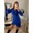 Elegantes Langarm-Hemdkleid für Damen (Einheitsgröße S/M) ITALIAN FASHION IMWB22273