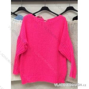 Langärmeliger Oversize-Pullover für Damen (S/M/L ONE SIZE) ITALIAN FASHION IMWB22328