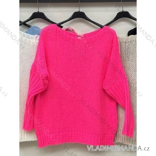 Langärmeliger Oversize-Pullover für Damen (S/M/L ONE SIZE) ITALIAN FASHION IMWB22328