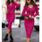Elegantes Damen-Partykleid mit langen Ärmeln (S/M ONE SIZE) ITALIAN FASHION IM322282 Creme S/M